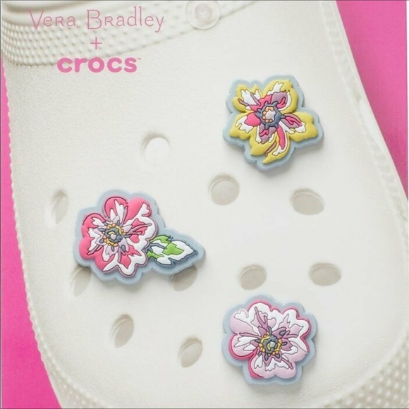 CROCS Shoes - Limited Edition Vera Bradley Jibbitz